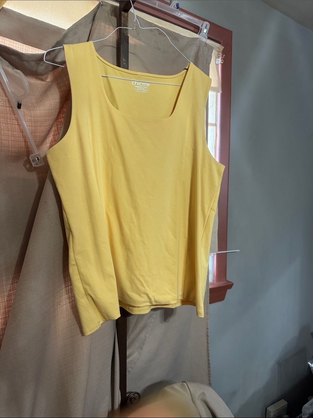 Chico's Bright Yellow Scoop Neck Tank